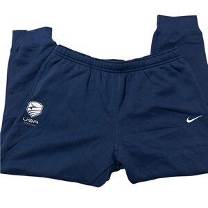 NEW MENS NIKE NAVY BLUE USA FENCING FLEECE TRAINING JOGGER PANTS SIZE XXL